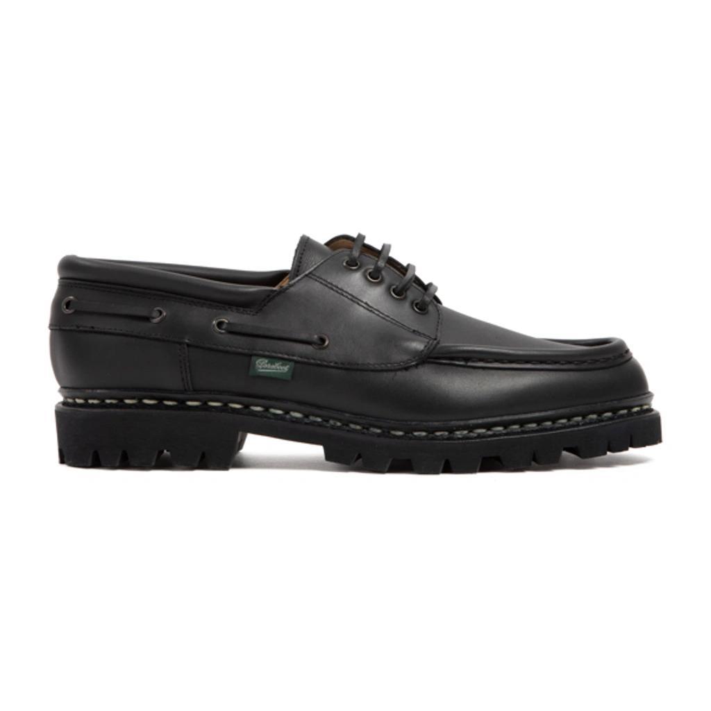 PARABOOT Leather Chimey Shoes In Color: Noir Ink Product Image