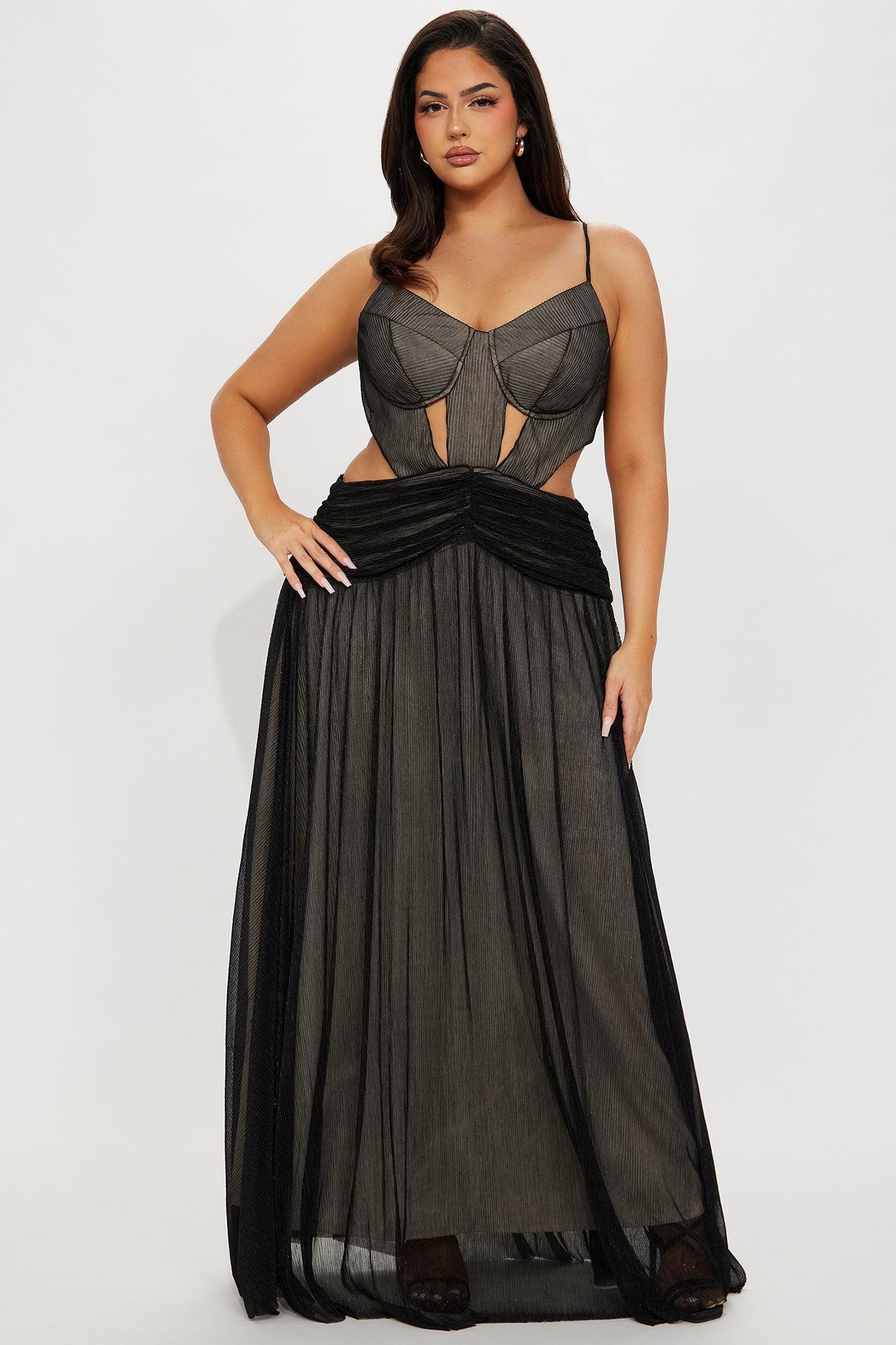 Maybe Next Time Maxi Dress - Black Product Image