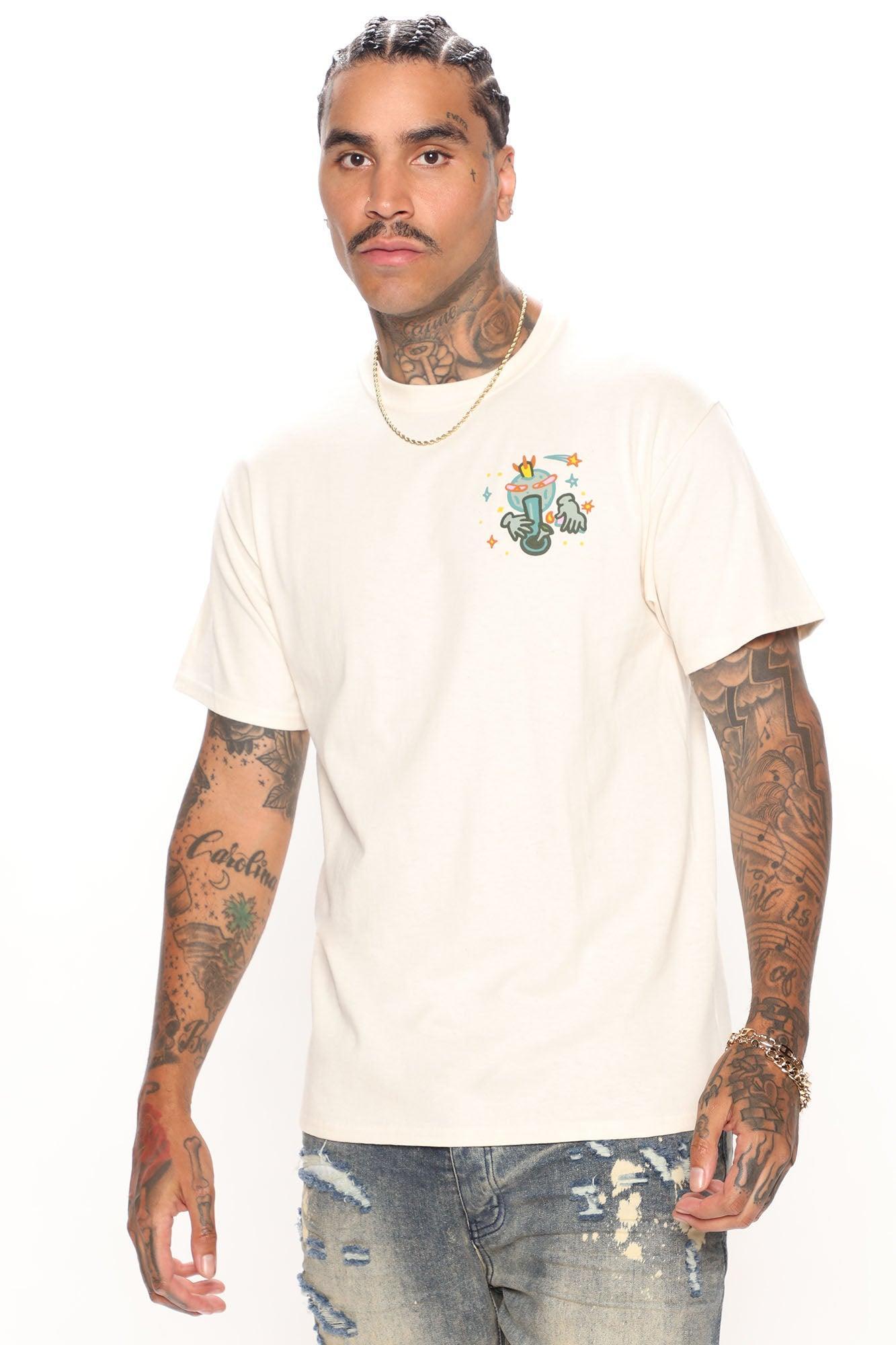 Global Smokin' Short Sleeve Tee - Cream Product Image