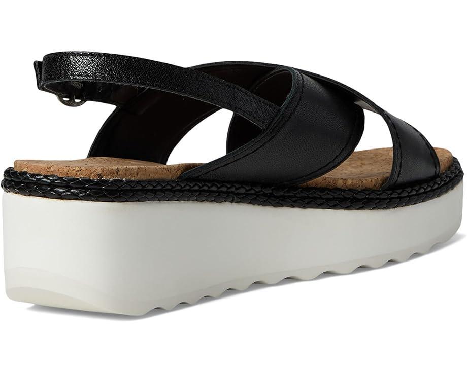 Women's Lucky Brand Pebina Cross Band Wedge Sandals Product Image