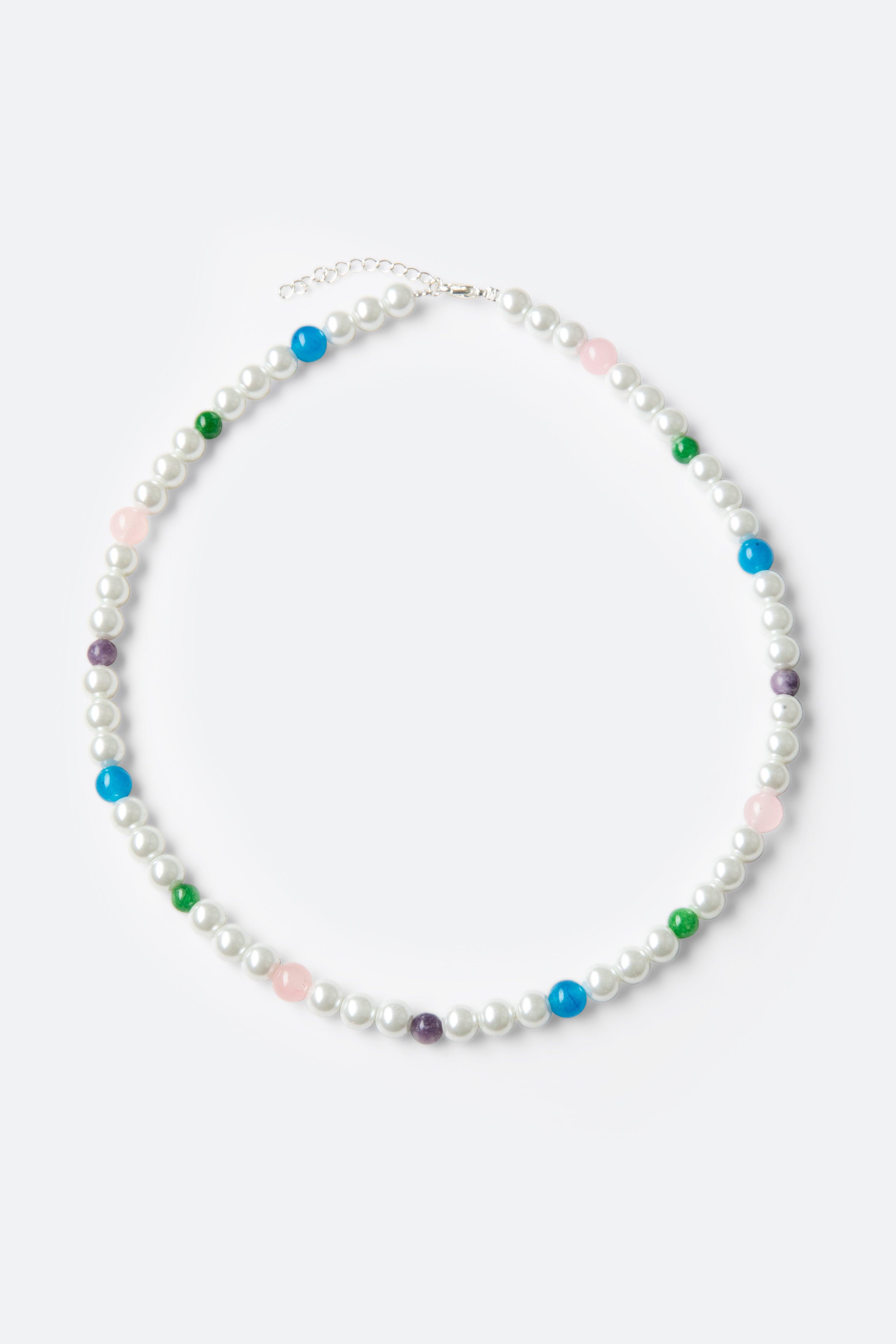 Mixed Beaded Pearl Necklace - Multi Product Image