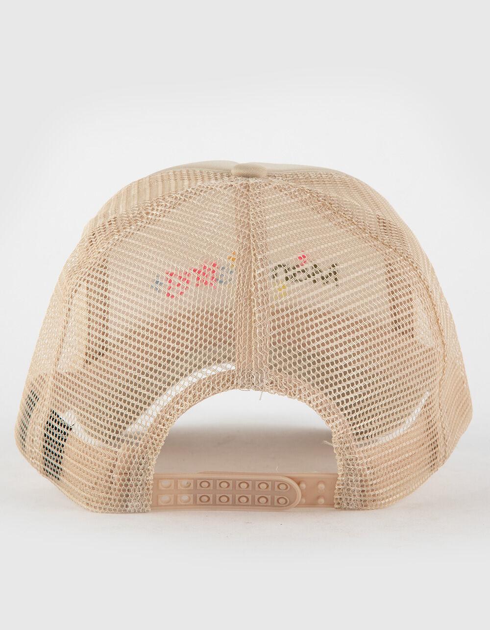 Manifesting Womens Trucker Hat - KHAKI Product Image