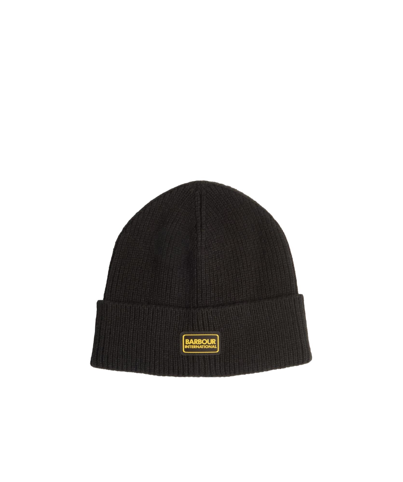 BARBOUR Two-piece Combination Knitted Scarf And Hat In Black Product Image