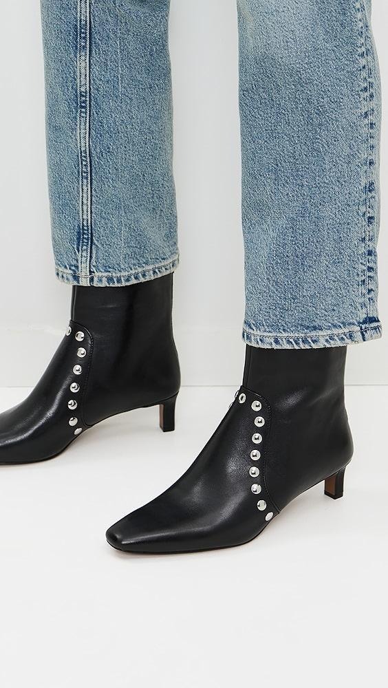 Madewell Dimes Kitten Heel Studded Boots | Shopbop Product Image