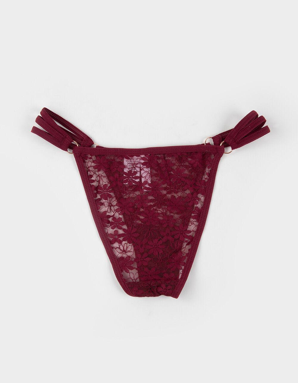 FULL TILT Side Strappy Lace Cheeky Panties Product Image