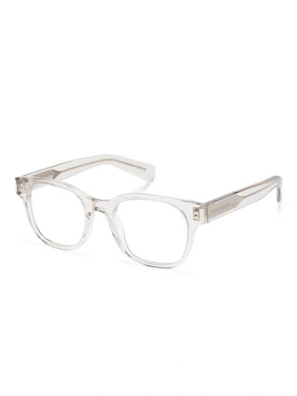 SAINT LAURENT Transparent Glasses In Beige-beige-transparent Product Image