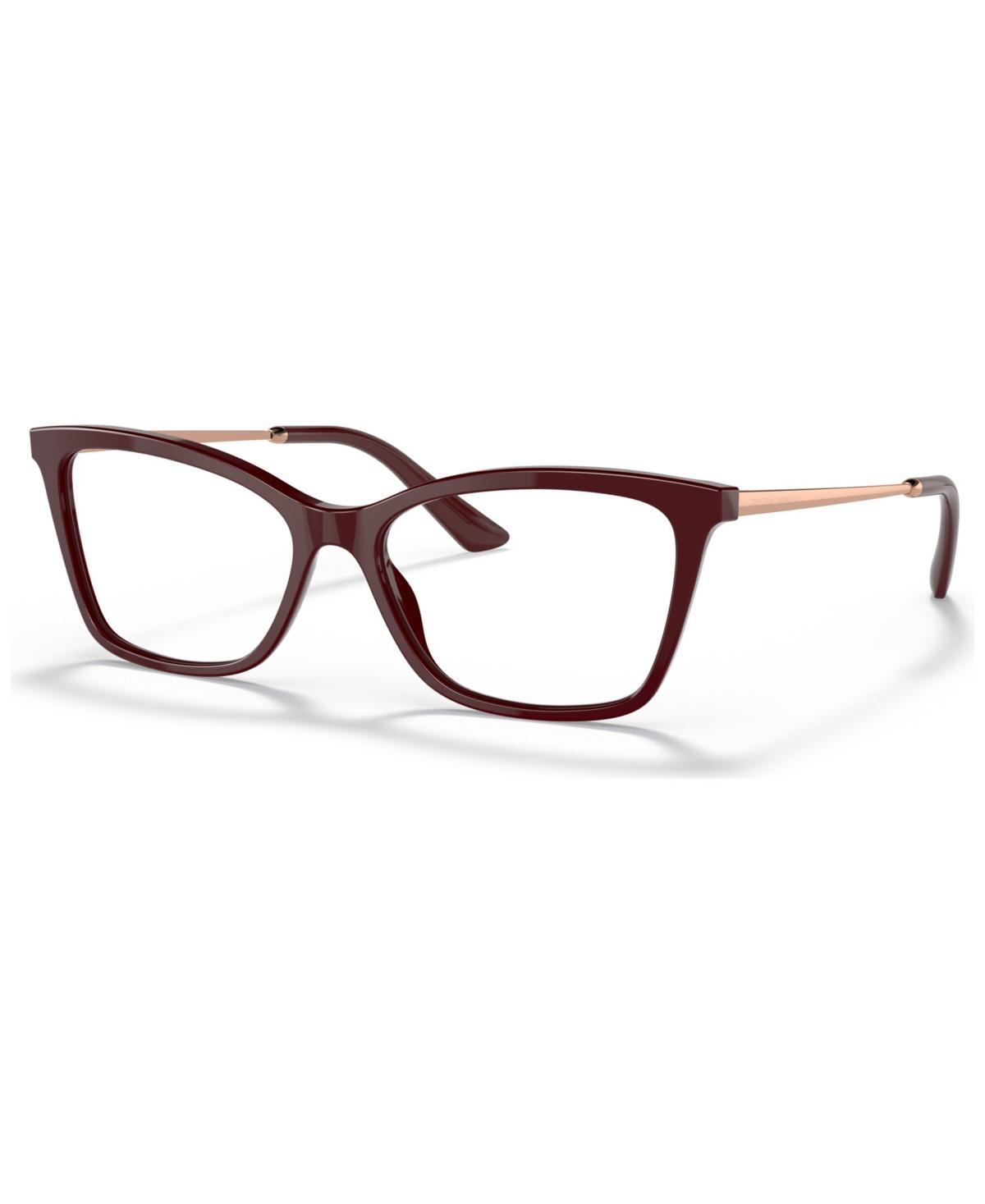 DOLCE & GABBANA Women's Rectangle Eyeglasses, Dg334754-o In Bordeaux Product Image