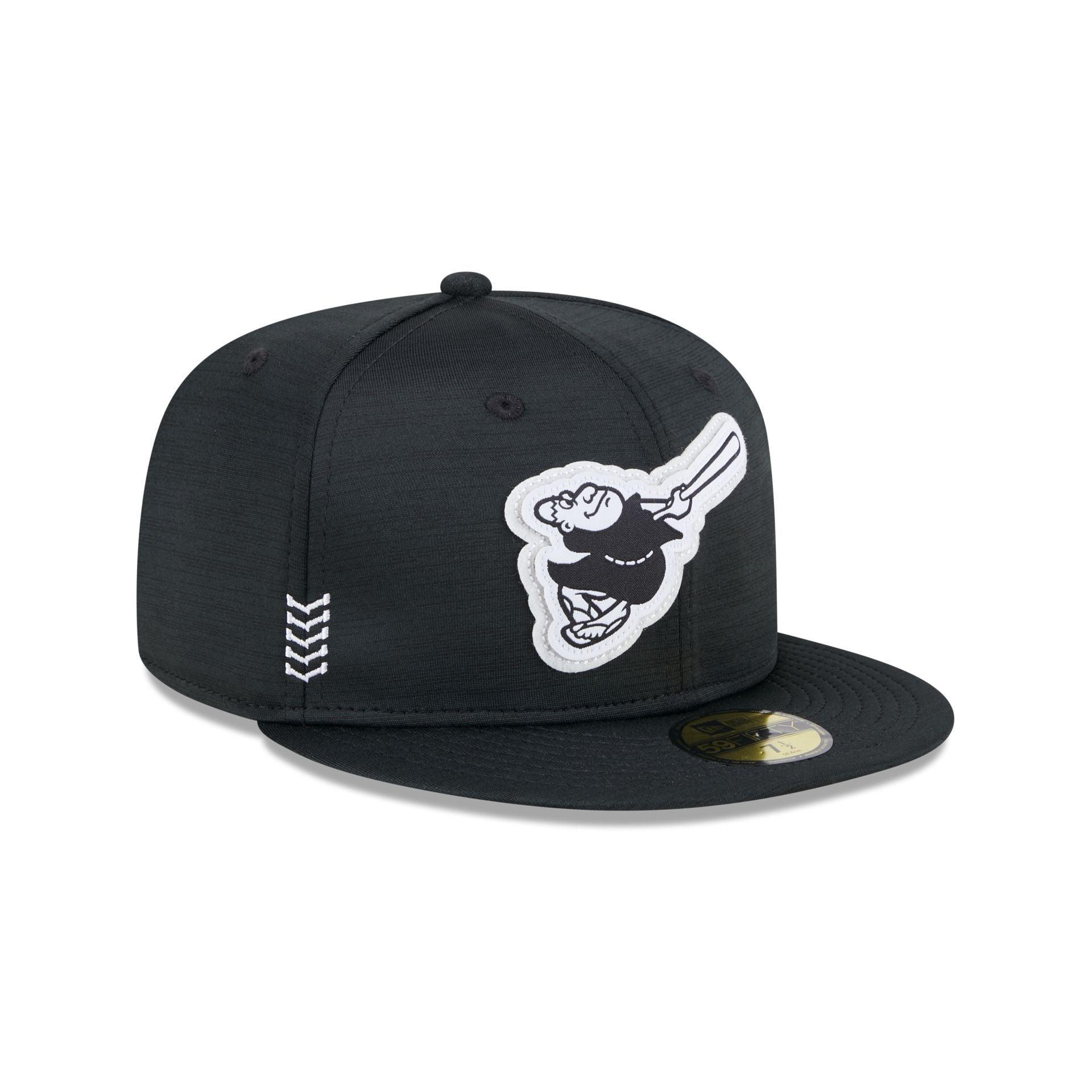 San Diego Padres 2024 Clubhouse Black 59FIFTY Fitted Hat Male Product Image