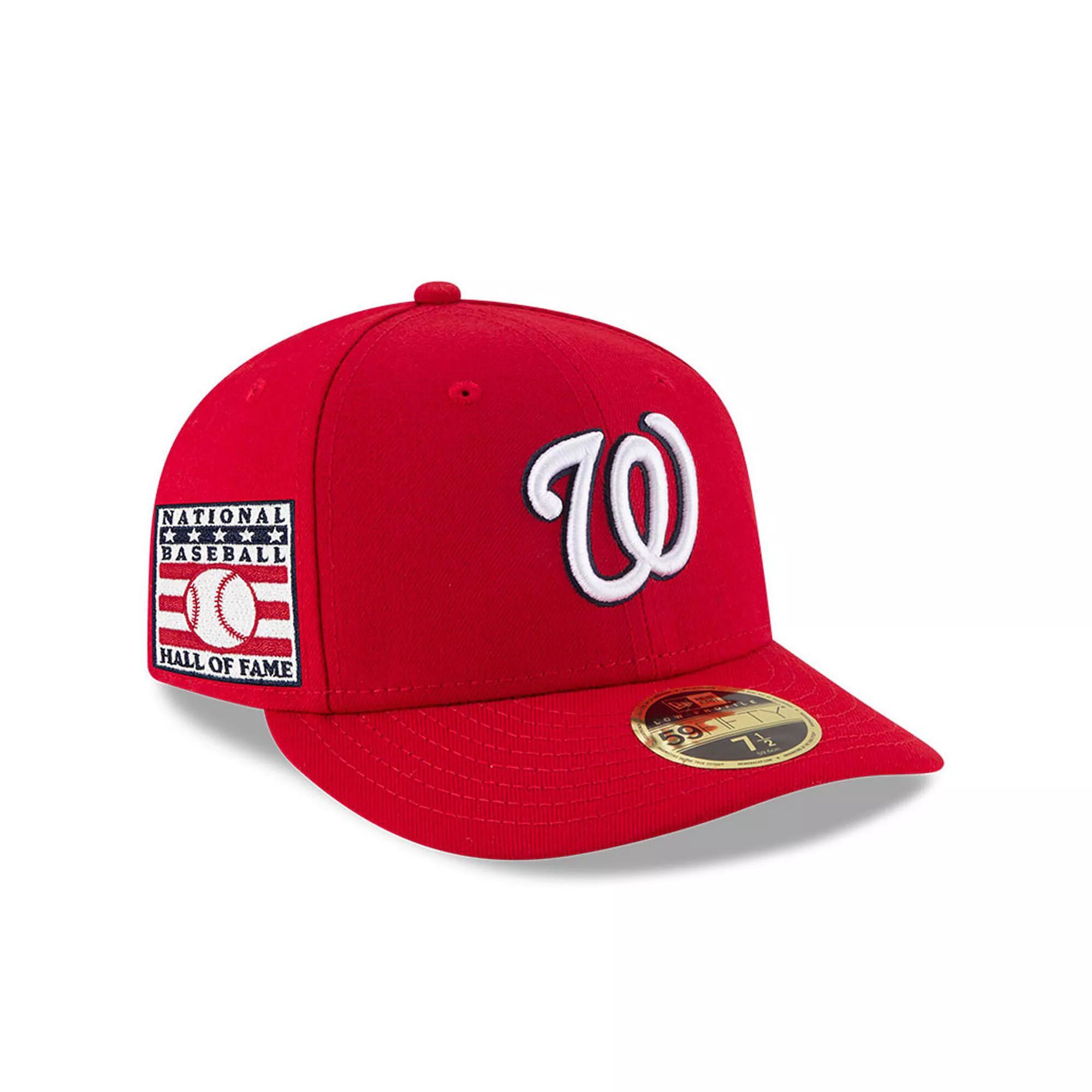 Men's New Era Red Washington Nationals National Baseball Hall of Fame Low Profile 59FIFTY Fitted Hat, Size: 7 1/2 Product Image