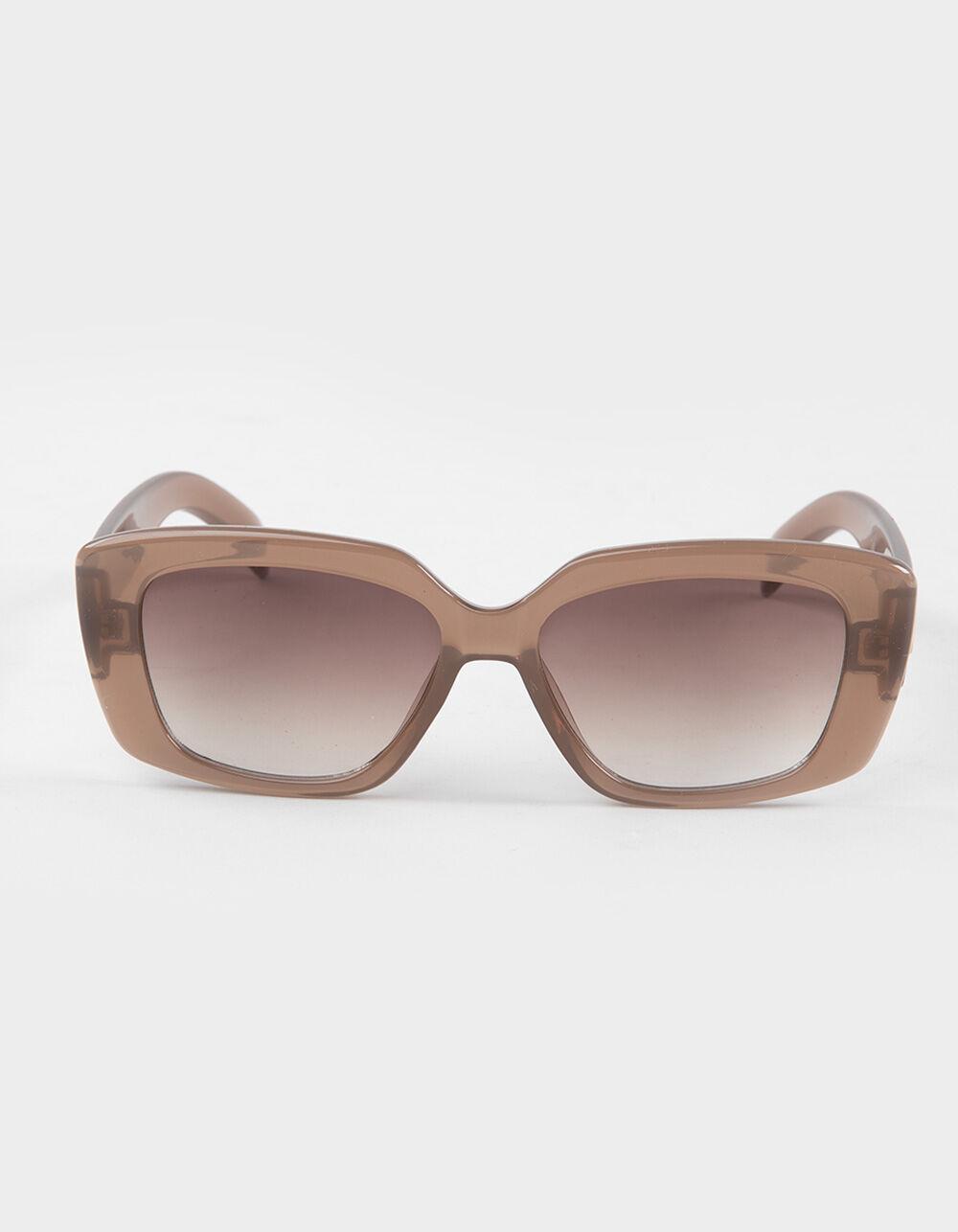 RSQ Square Gradient Sunglasses - LIGHT BROWN Product Image