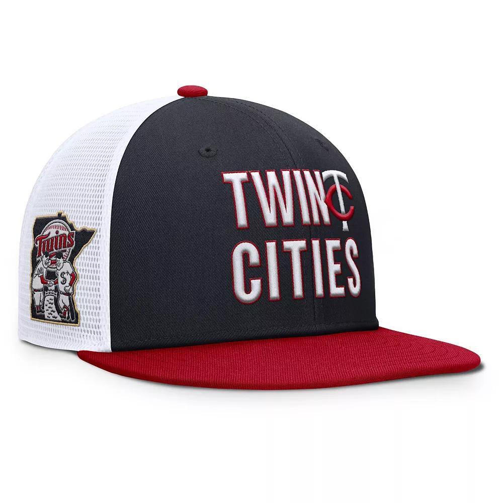 Men's Nike  Navy Minnesota Twins Pro Trucker Snapback Hat, Size: Medium/Large, Blue Product Image