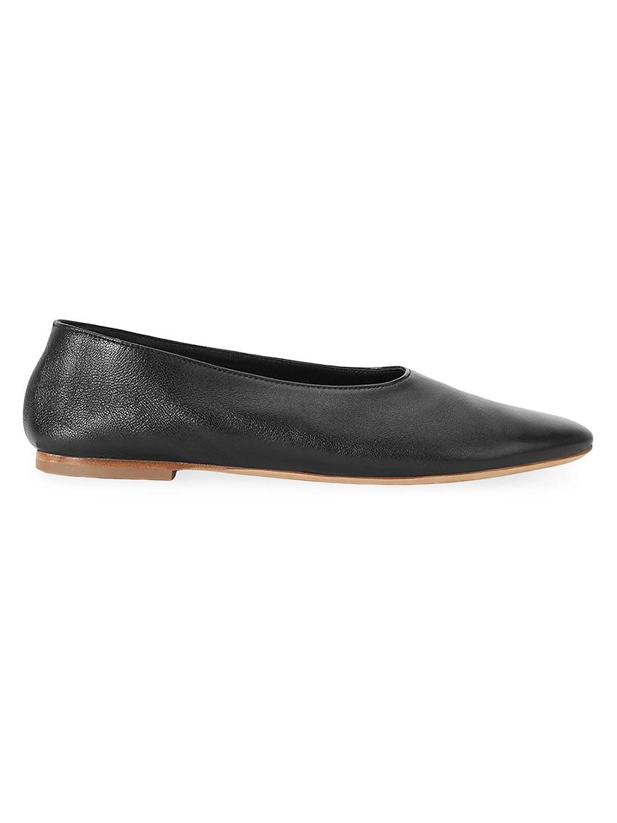 Womens Alba Leather Ballet Flats Product Image