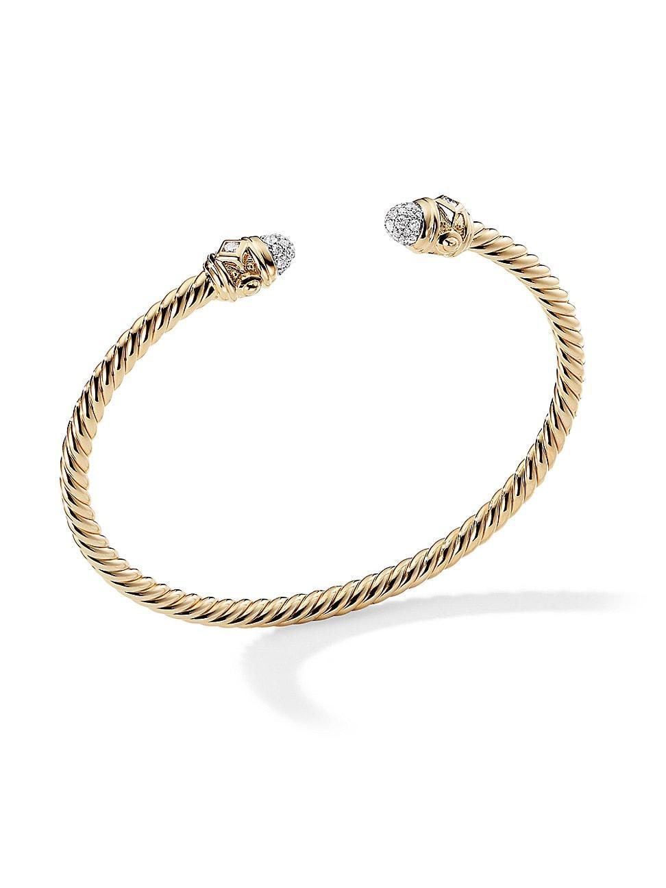 Womens Renaissance Cablespira Bracelet in 18K Yellow Gold Product Image