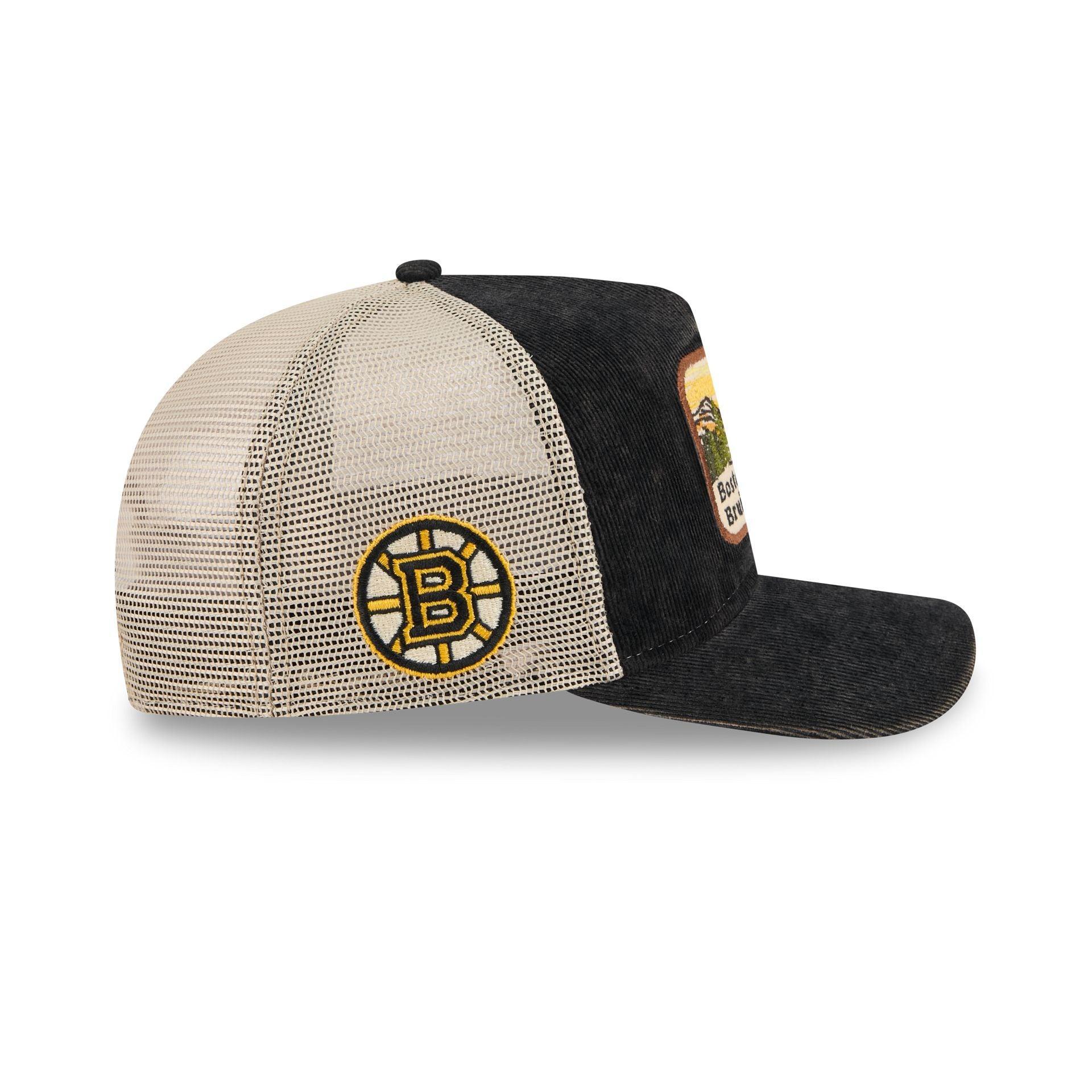 Boston Bruins Vintage Landscape 9FIFTY A-Frame Trucker Hat Male Product Image