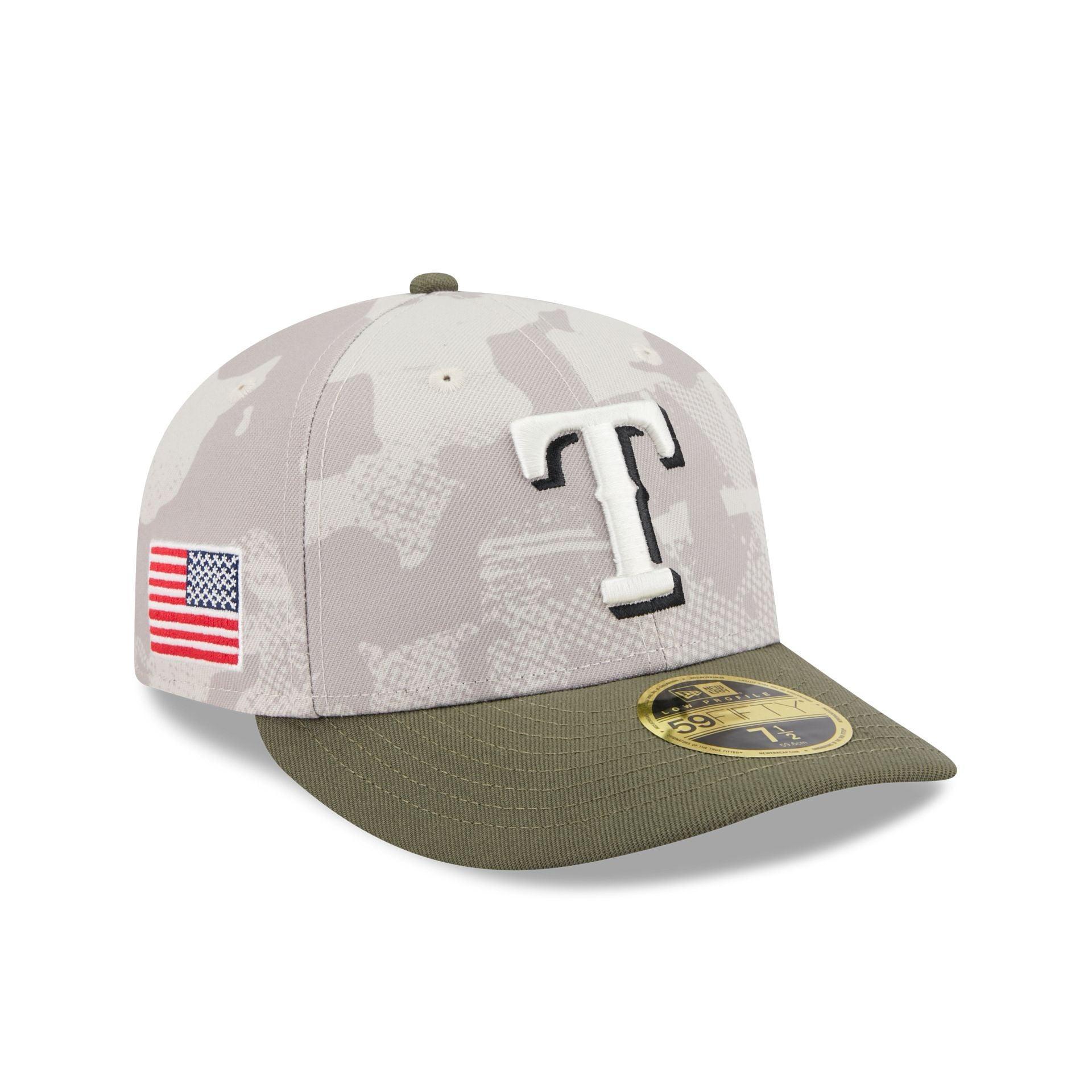 Texas Rangers Armed Forces Day 2025 Low Profile 59FIFTY Fitted Hat Male Product Image