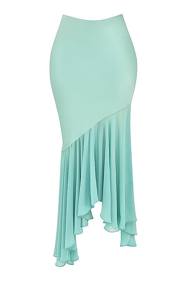 Lila Jade Ruffle Maxi Skirt Product Image