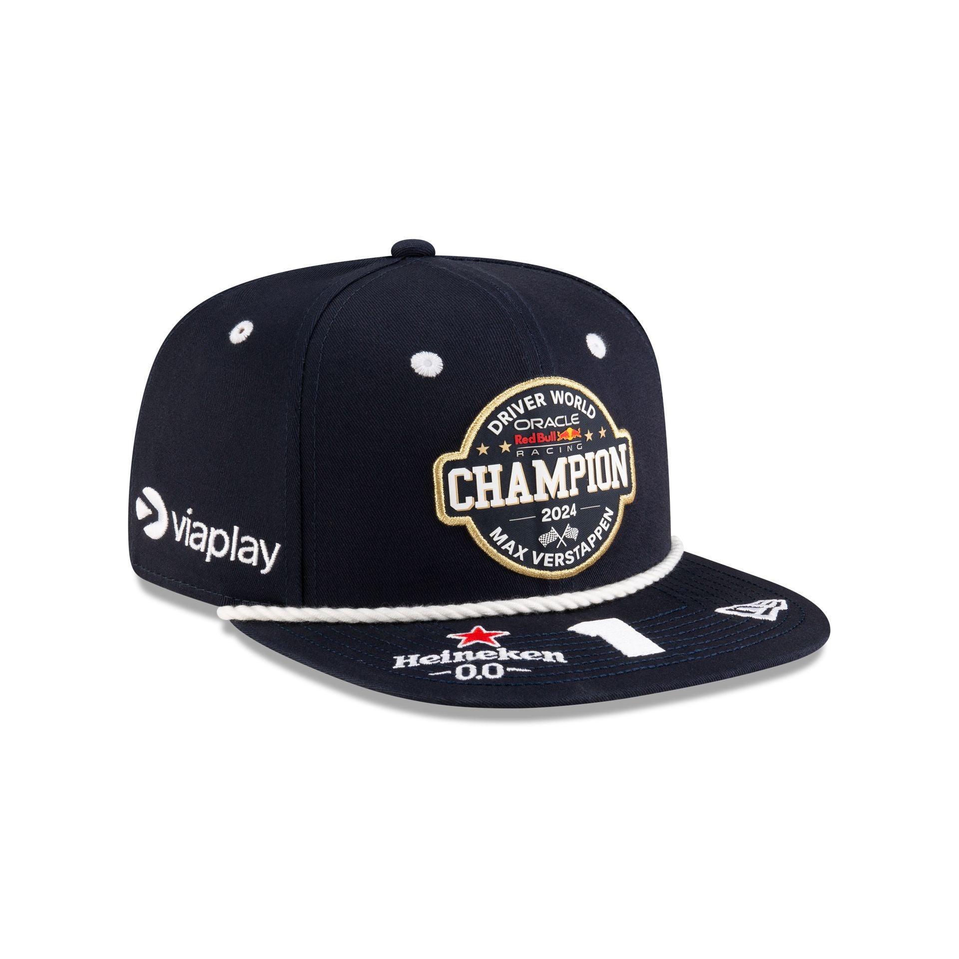 Oracle Red Bull Racing Max Verstappen 2024 Driver World Champion 9FIFTY Original Fit Snapback Hat Male Product Image
