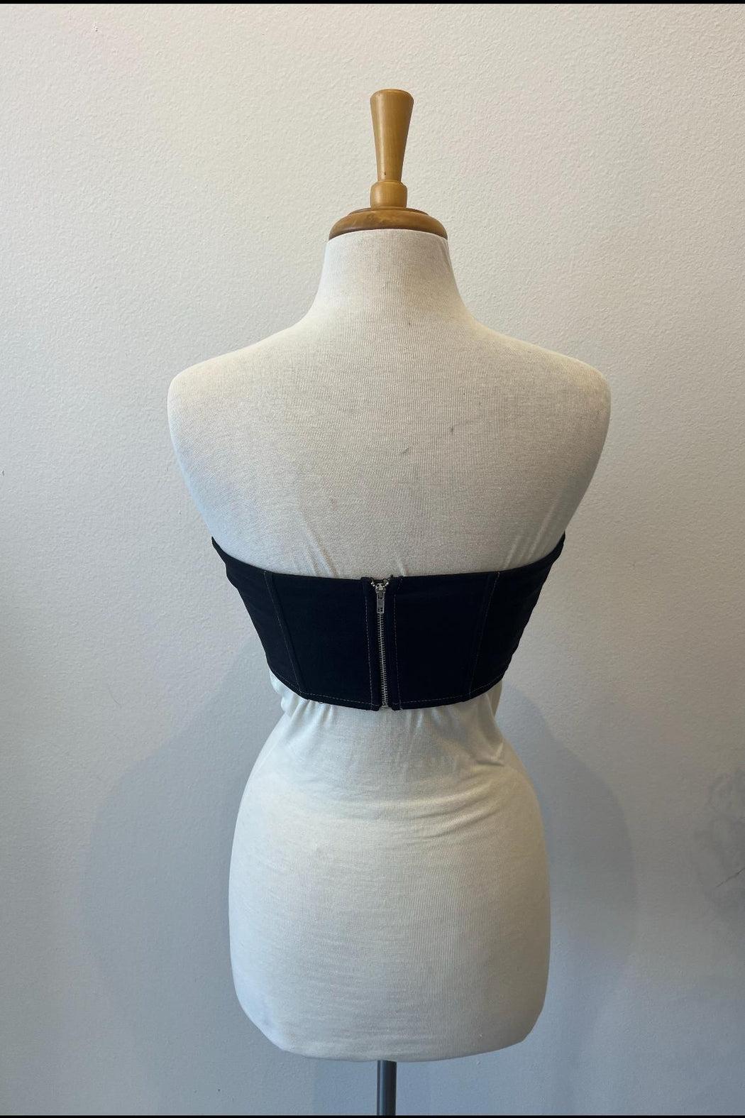 Buttoned Corset Top Product Image