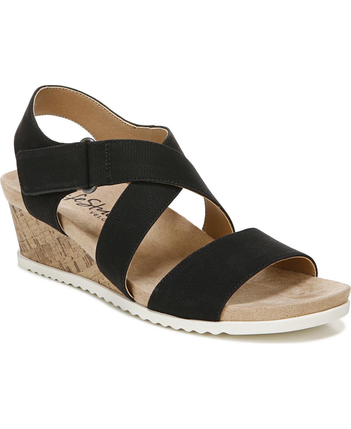 LifeStride Sincere Womens Strappy Wedge Sandals Product Image