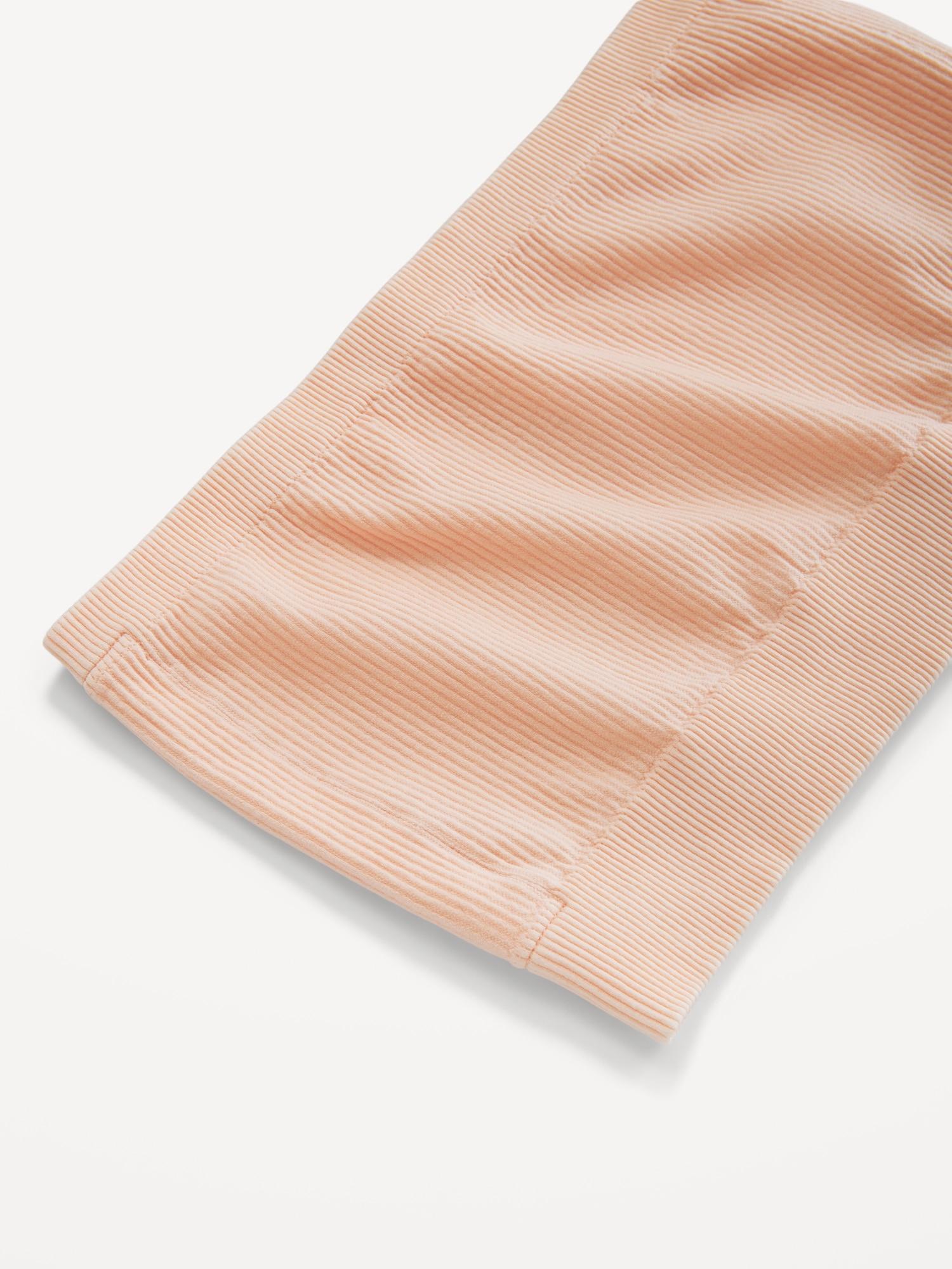 Seamless Ribbed Longline Bandeau Bra Product Image