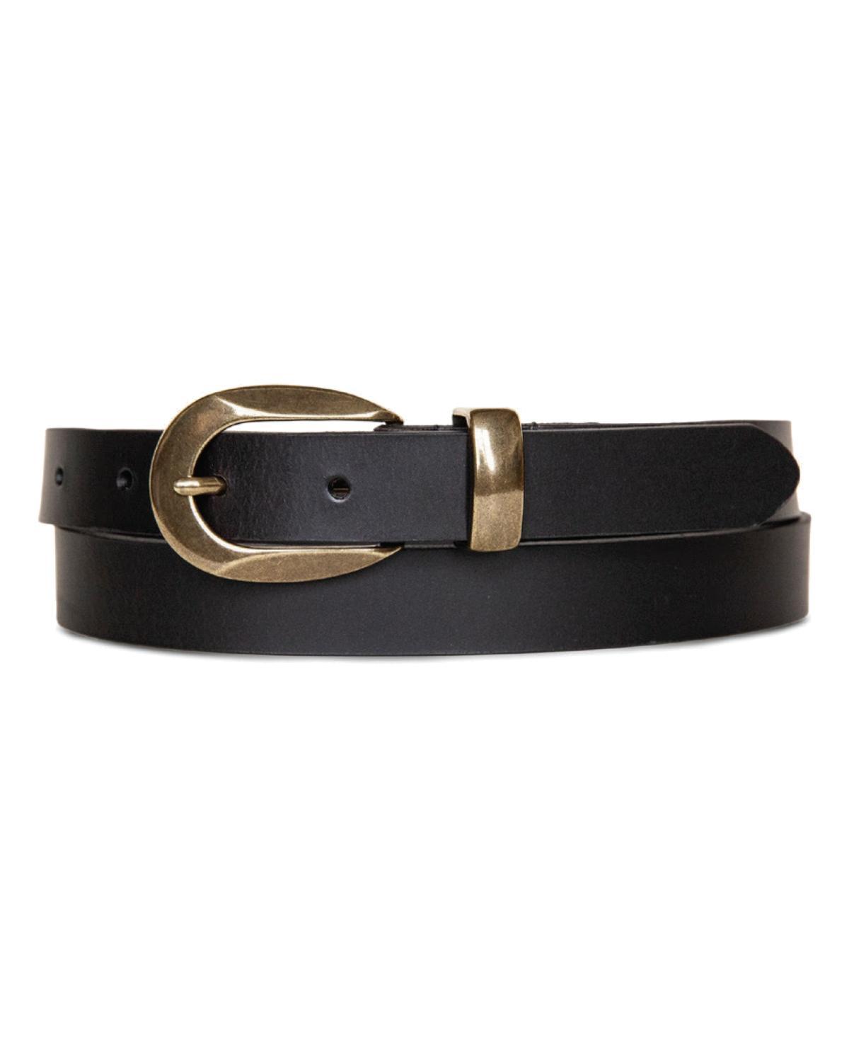 Lucky Brand Womens Metal Loop Leather Pant Belt Product Image