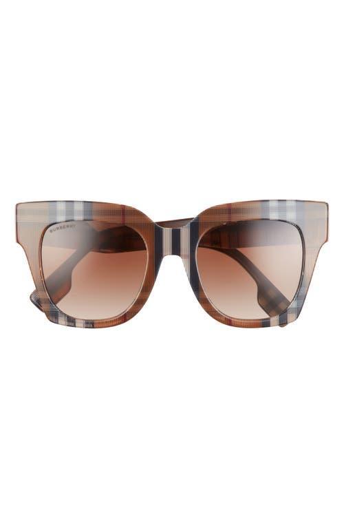 Burberry Womens BE4364 Kitty 49mm Square Sunglasses Product Image