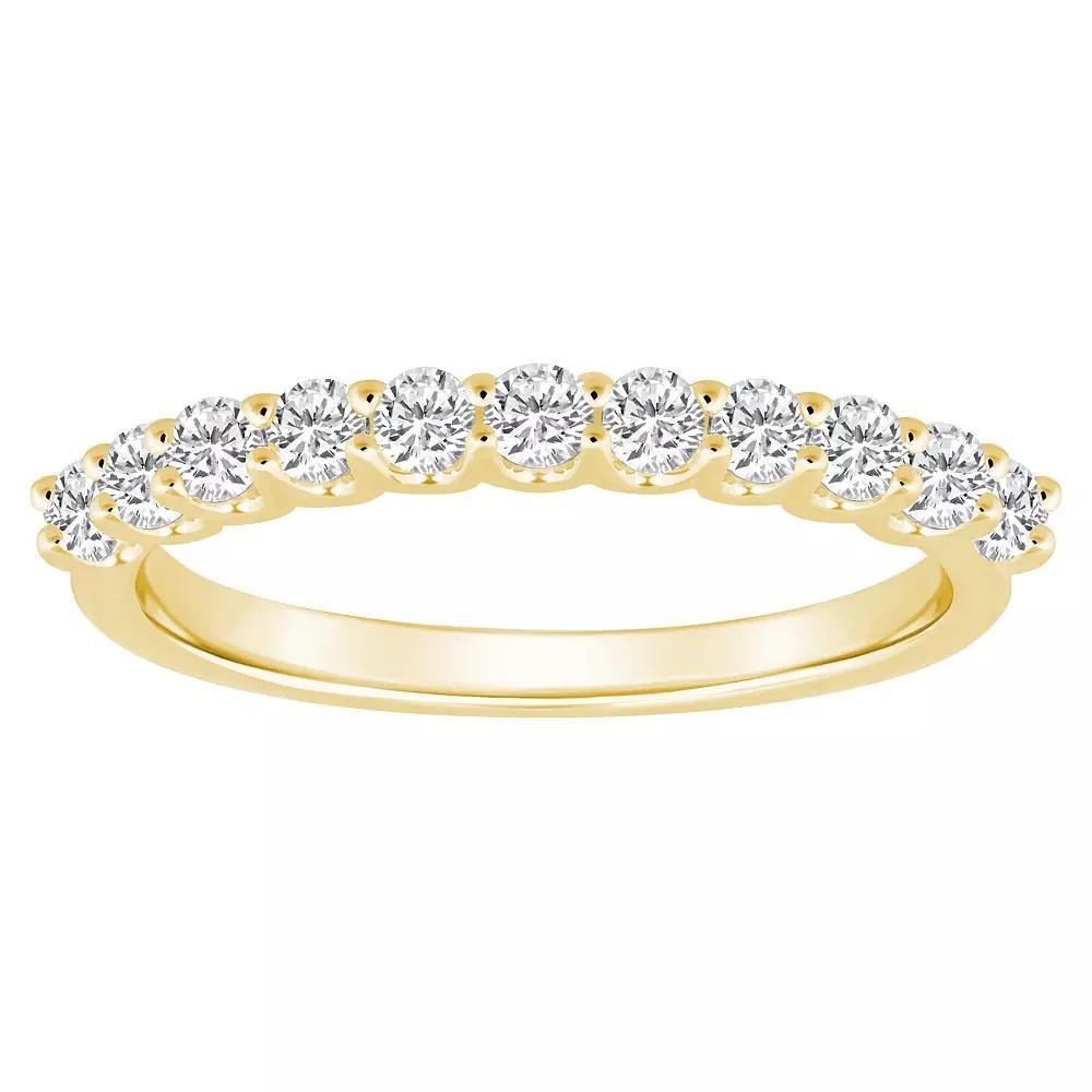 Alyson Layne 14k Gold 1/2 Carat T.W. Diamond 11-Stone Wedding Band, Women's, Size: 5.50, Yellow Product Image