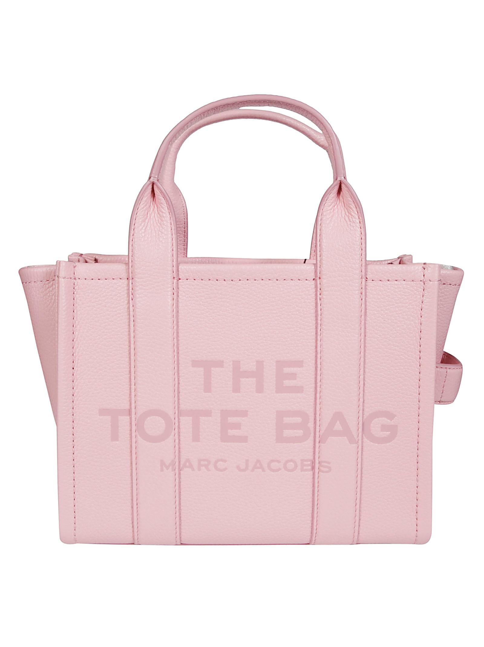 MARC JACOBS The Medium Tote Leather In Pink Product Image