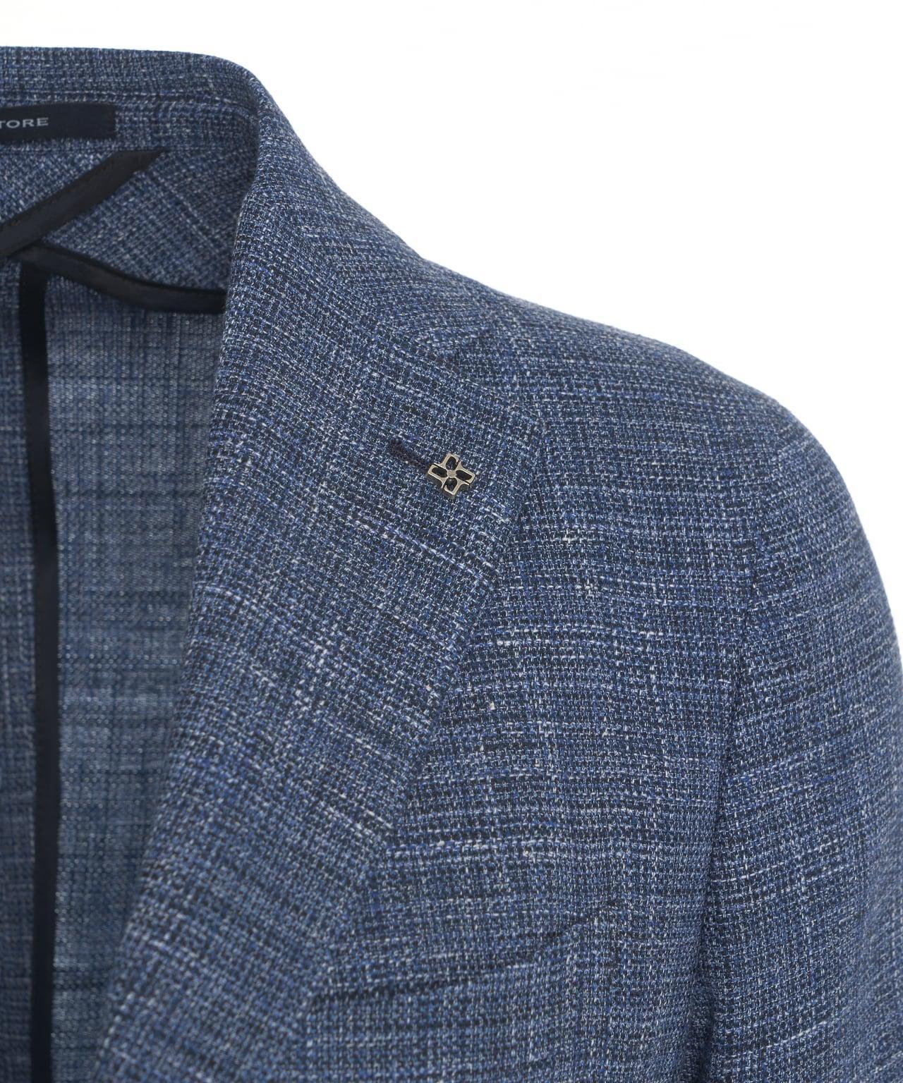 Single-breasted boucle blazer Product Image