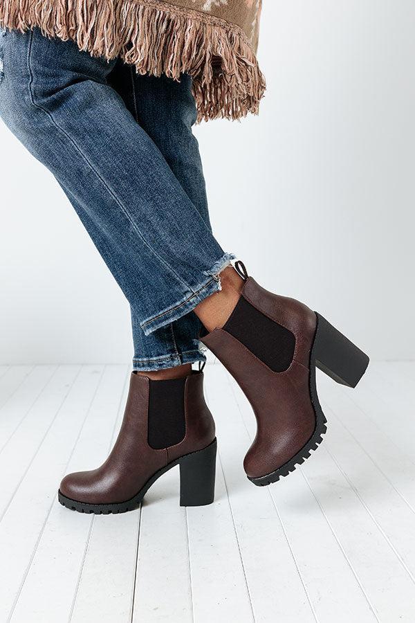 The Kenna Bootie In Brown Product Image