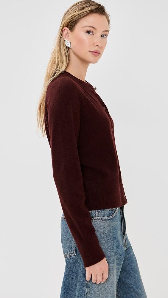 Vince Velvet Trim Cardigan | Shopbop Product Image