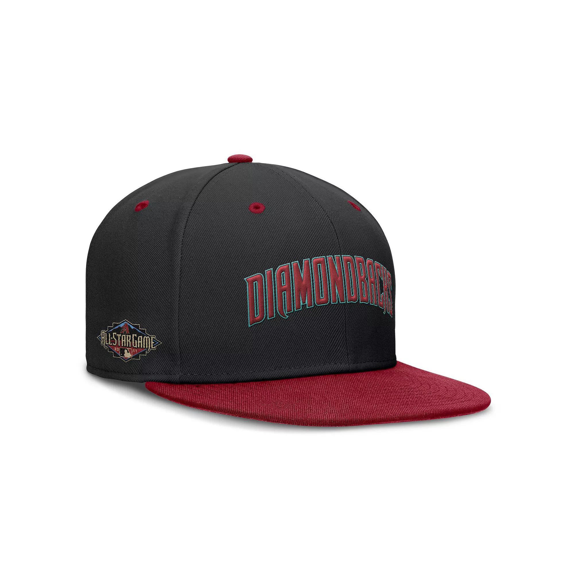 Men's Nike  Black/Red Arizona Diamondbacks 2011 All-Star Game True Primetime Two-Tone Performance Fitted Hat, Size: 6 7/8 Product Image