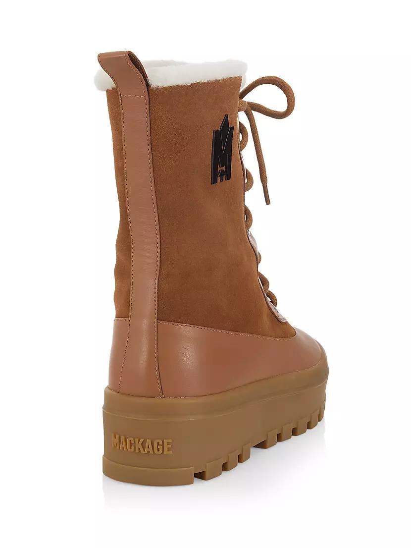 Shearling-Lined Lug-Sole Boots Product Image