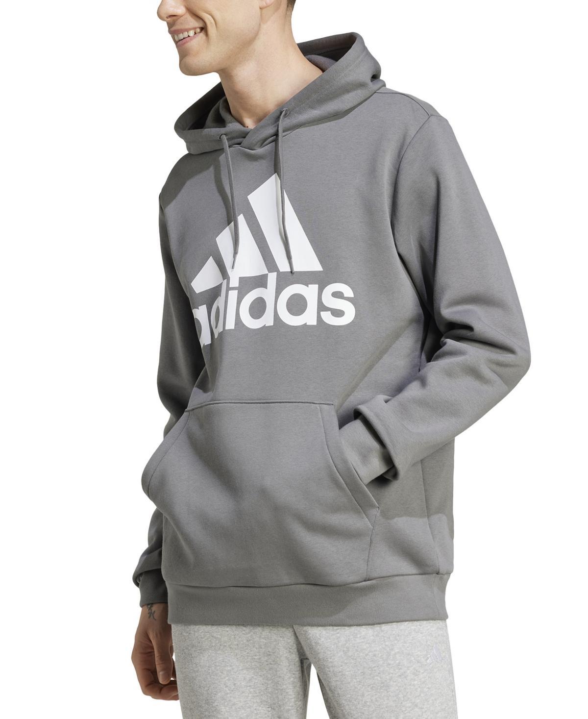 Mens adidas Essential Big Logo Fleece Hoodie Product Image