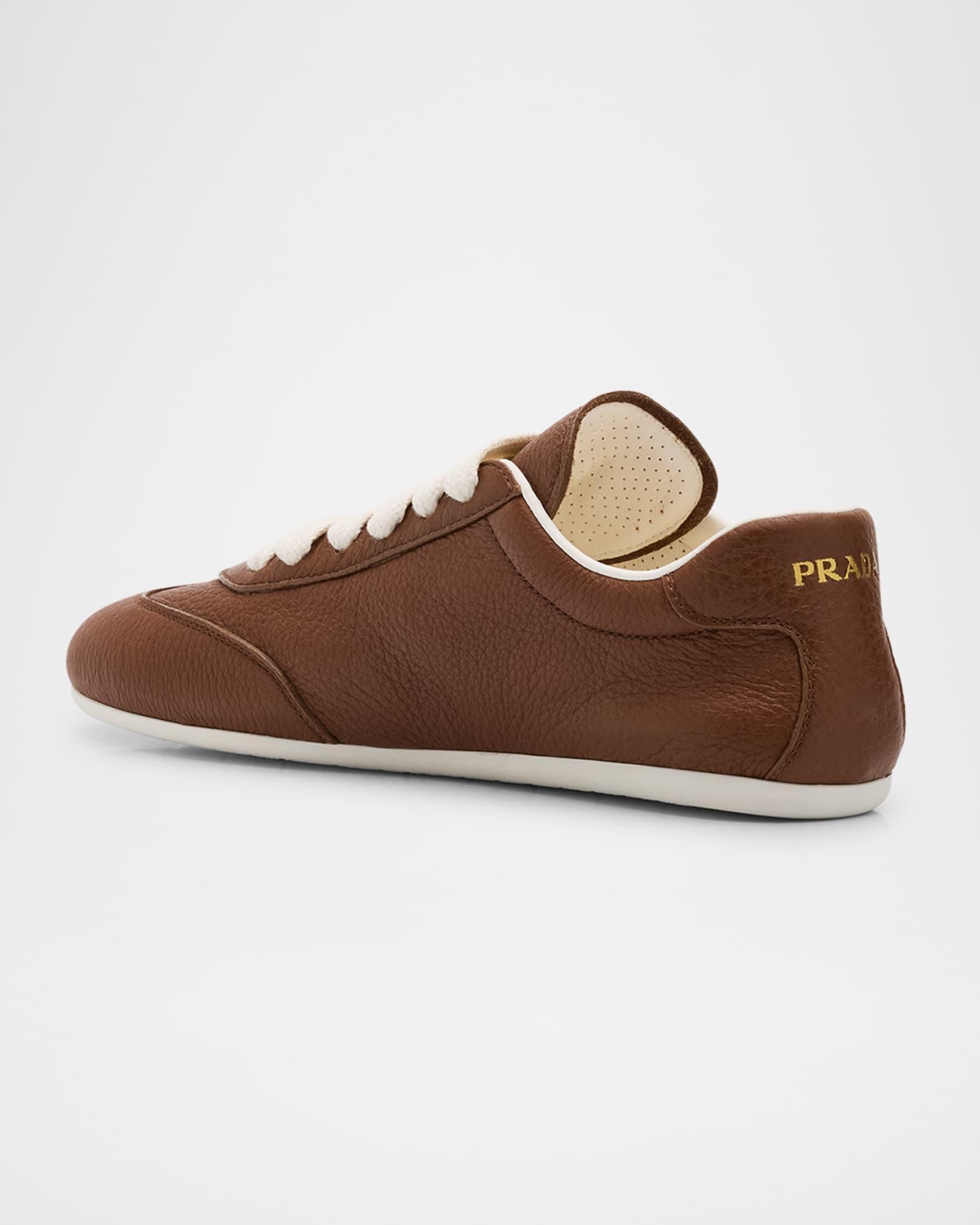 Thin Leather Low-Top Sneakers Product Image