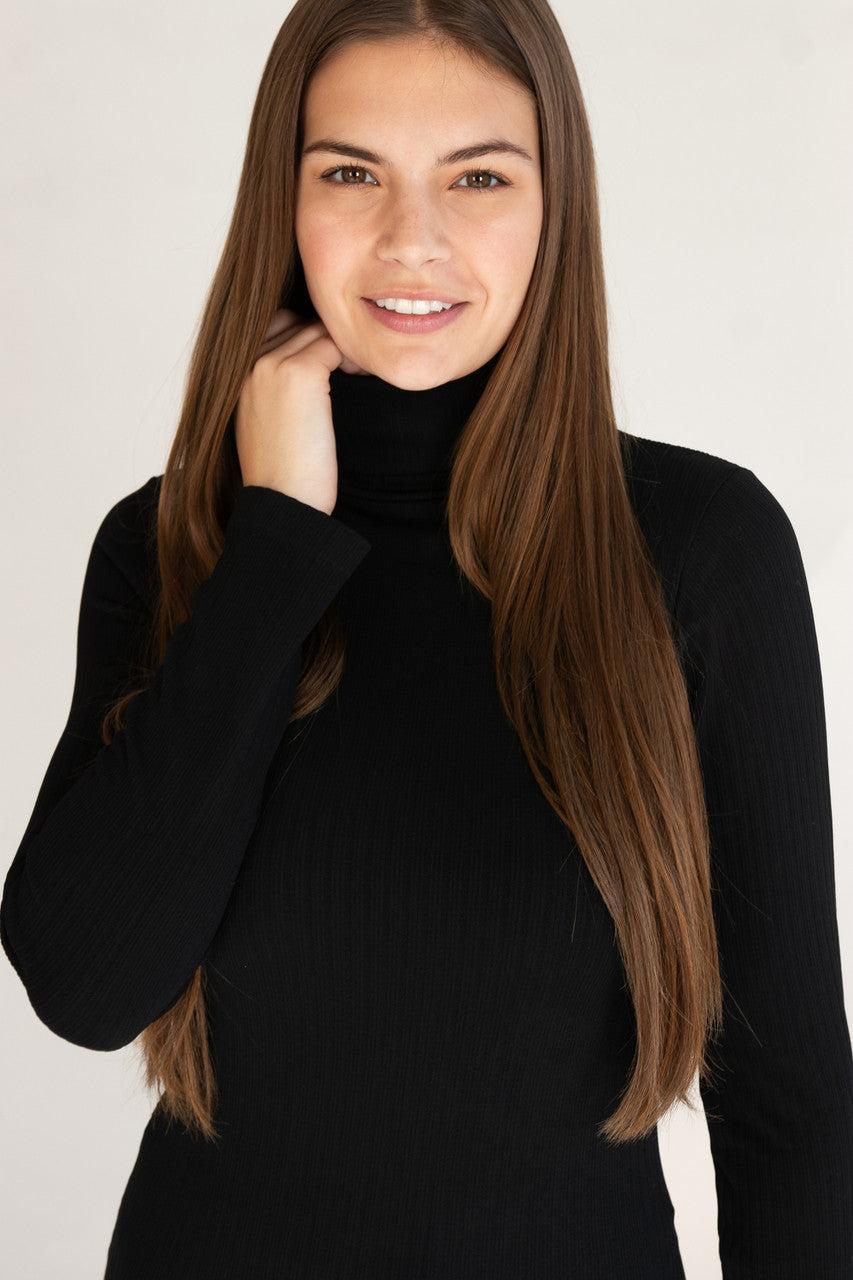 Seamless Ribbed Turtleneck Product Image