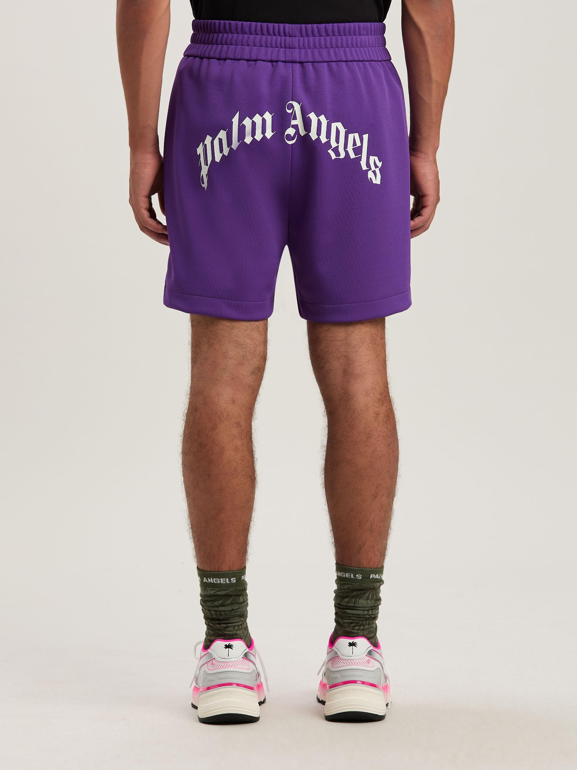 BACK CURVED LOGO TRACK SHORTS PURPLE - O Product Image