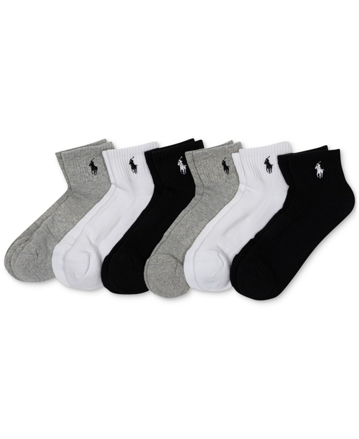 Polo Ralph Lauren Womens 6-Pk. Cushion Quarter Socks Product Image