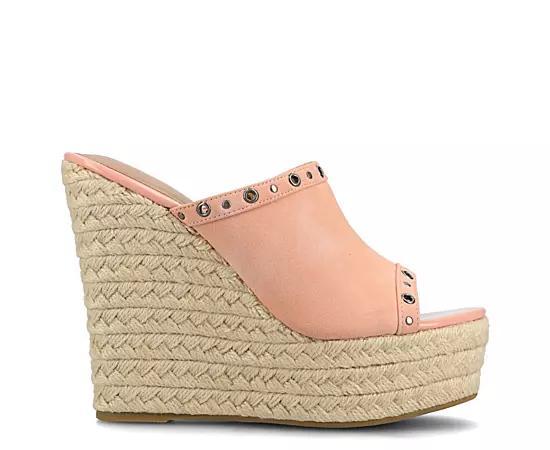 Journee Yari Women's Platform Espadrille Wedge Sandals,  Product Image