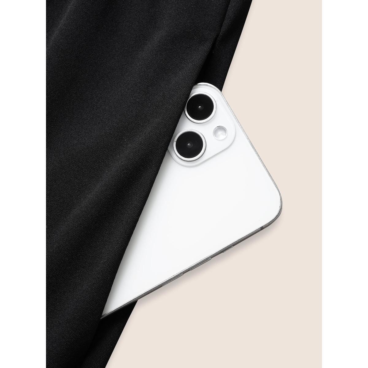 Plus Size Rhinestone Detail Floral Embroidered Split Front Dress Black Women Cocktail Rhinestone detailing V-neck Sleeveless Curvy BloomChic 12/L Product Image