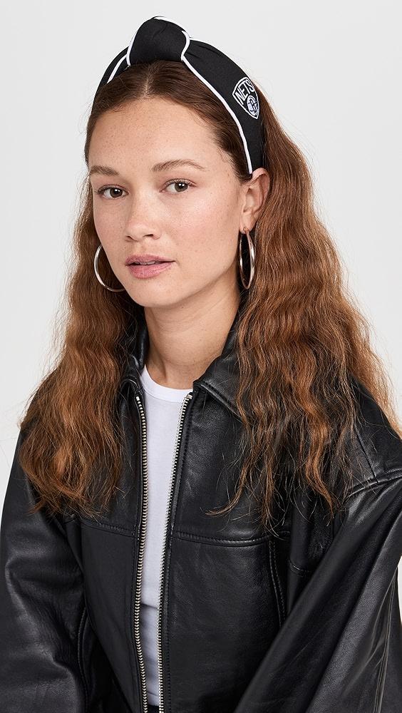 Lele Sadoughi Lele x Brooklyn Nets Embroidered Headband | Shopbop Product Image