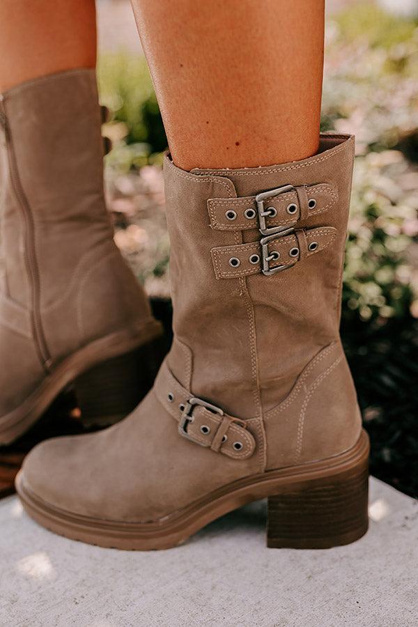 The Valeria Faux Suede Boot Product Image