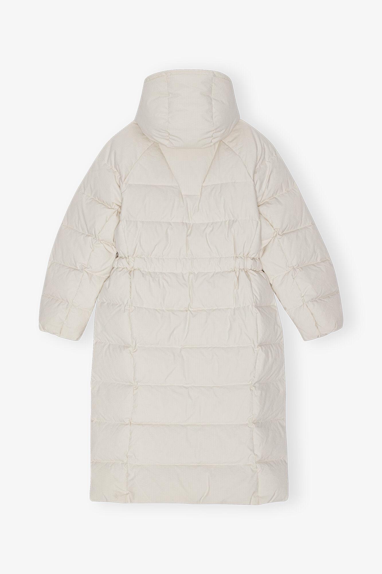 White Tech Puffer Coat Product Image