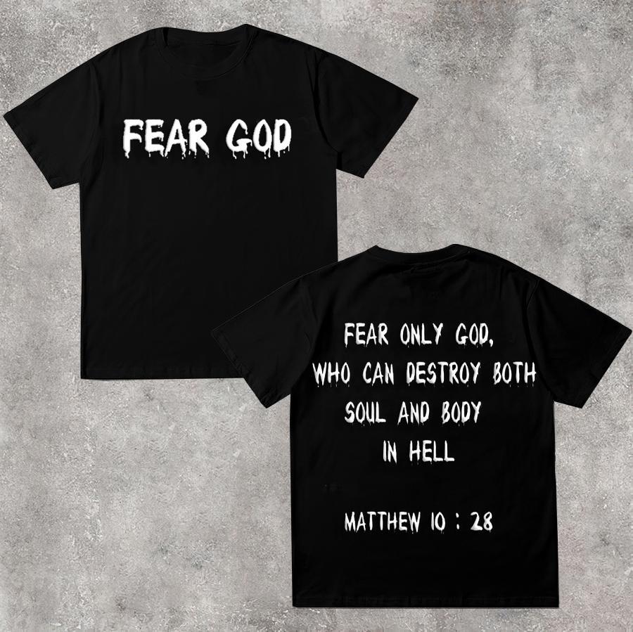 Sopula Fear God Cotton Short Sleeve T-Shirt Product Image