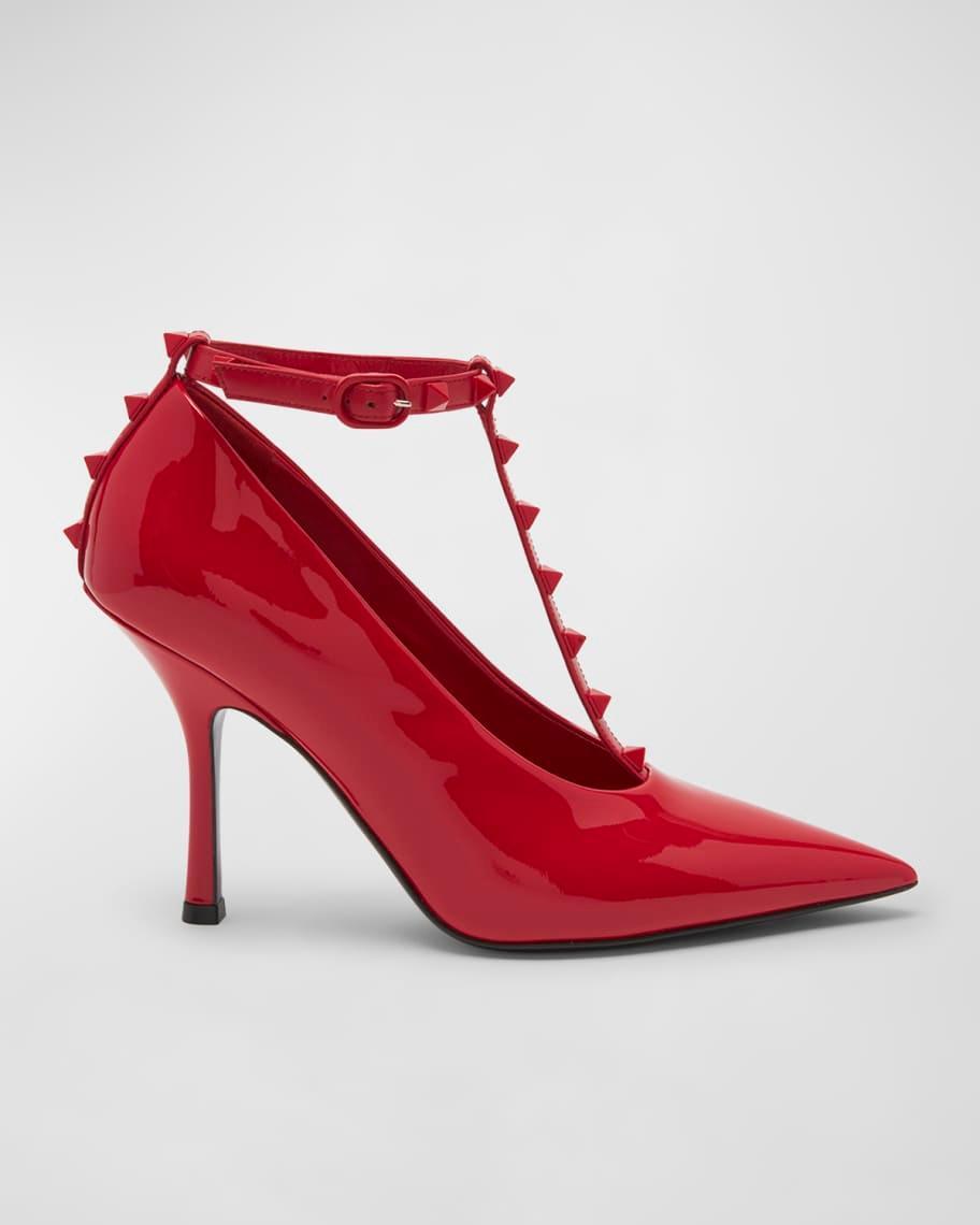 Rockstud Patent T-Strap Pumps Product Image