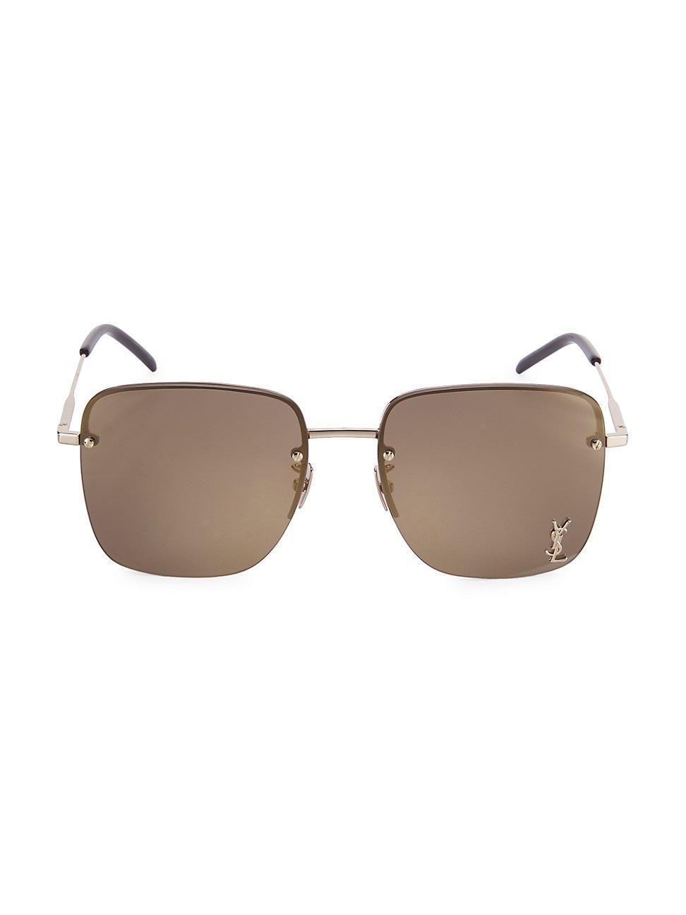 Womens 58MM Square Sunglasses Product Image