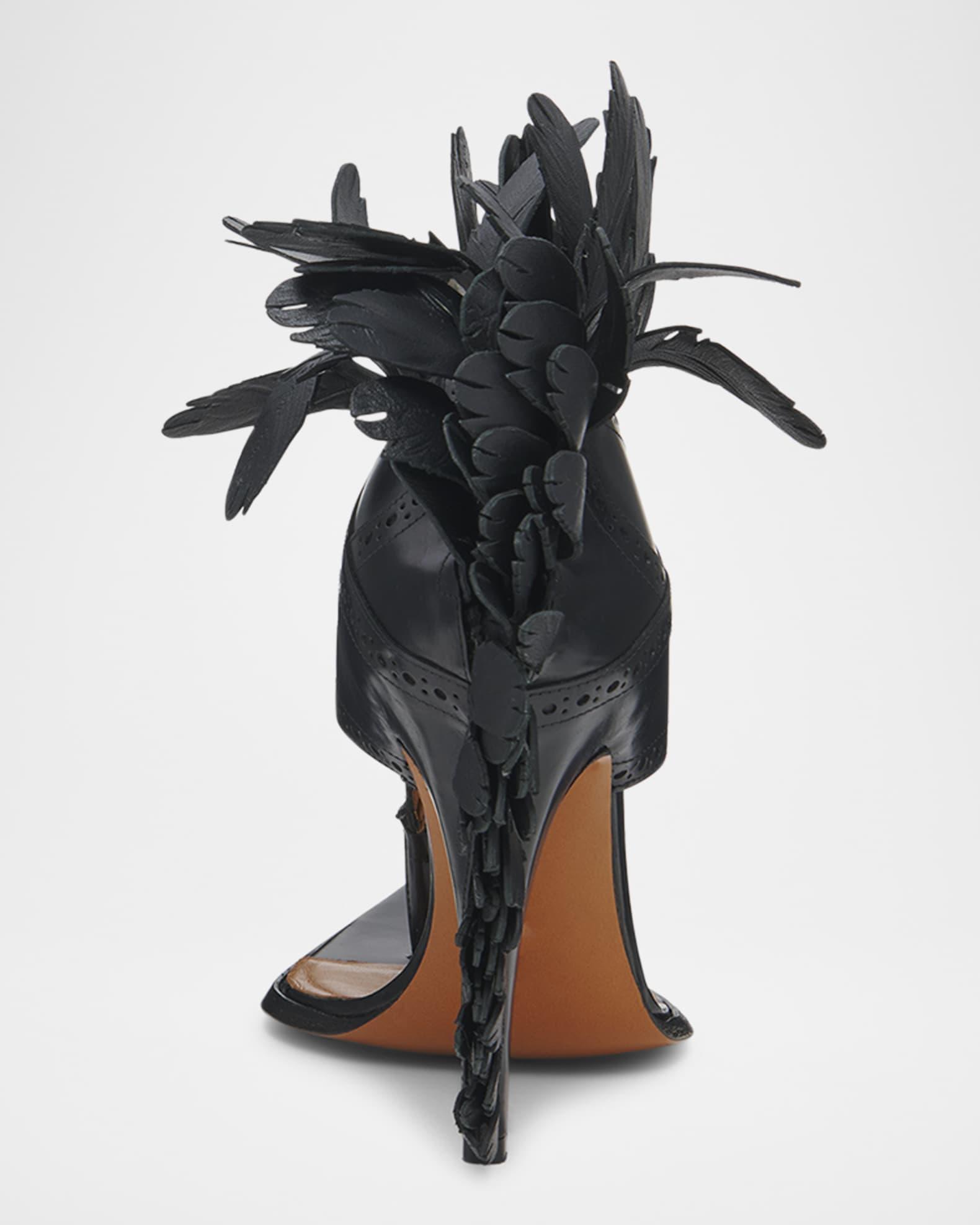 Leather Feather Thong Sandals Product Image