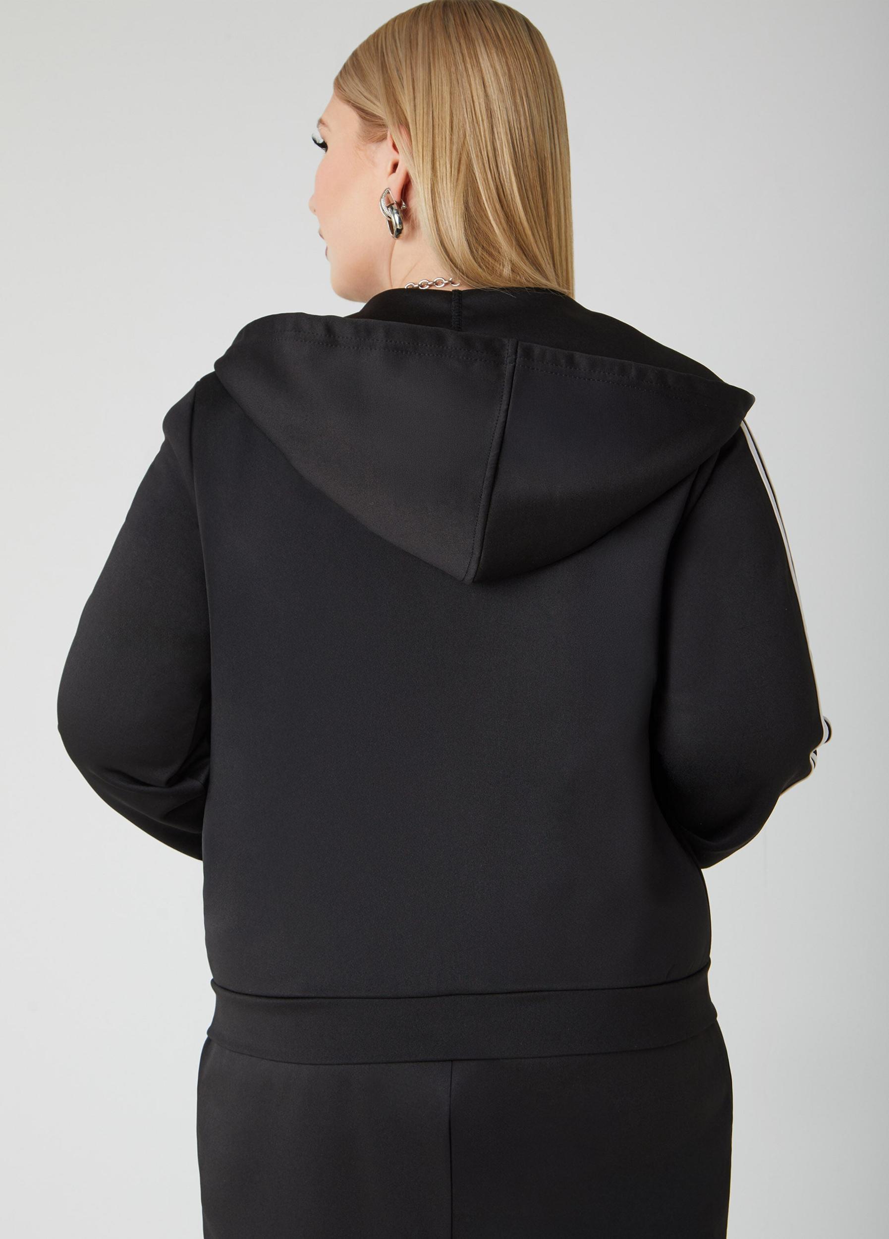 Striped Hooded Jacket Product Image