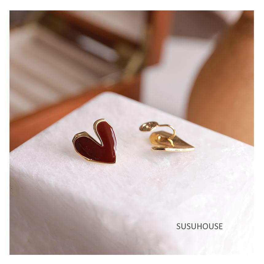 Heart-Shaped Clip-On Earring Product Image