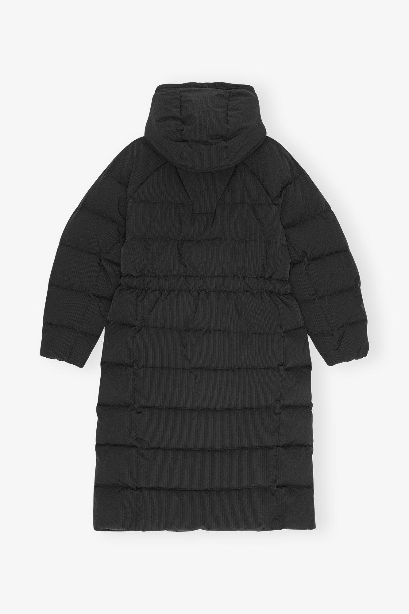 Black Tech Puffer Coat Product Image